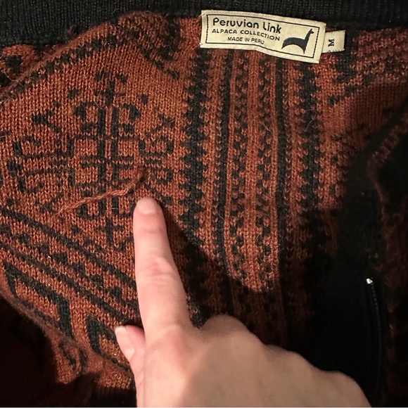 Peruvian Link Alpaca Collection Zip Sweater - Picture 9 of 9